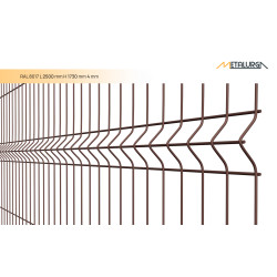 3D segmentai RAL8017 L2500mm H1730mm 4mm