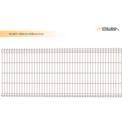 3D segmentai RAL8017 L2500mm H1030mm 5mm