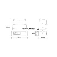 Stumdomų vartų automatika Roger H30 (2vnt pultelių)