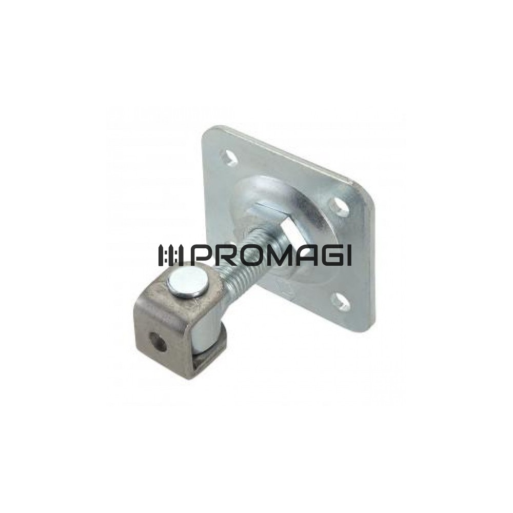 Prisukamas reguliuojamas vyris su plokštele 100x100 mm M20 Itališkas