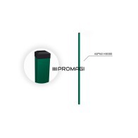 60x60x1.5 H3000 stulpas cinkuotas RAL 6005
