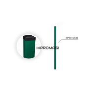 80x80x2 H2600 stulpas cinkuotas RAL 6005
