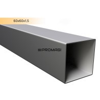 Stačiakampis vamzdis 60x60x1.5 mm CINK DX51D 7,2m