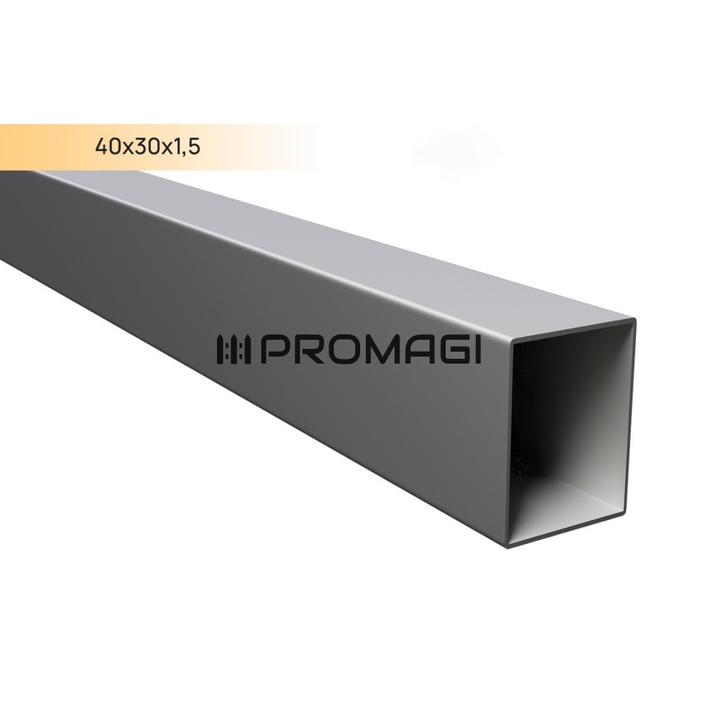Stačiakampis vamzdis 40x30x1.5 mm CINK DX51D 7,5m
