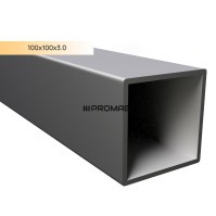 Stačiakampis vamzdis 100x100x3.0 CINK DX51 7,2m