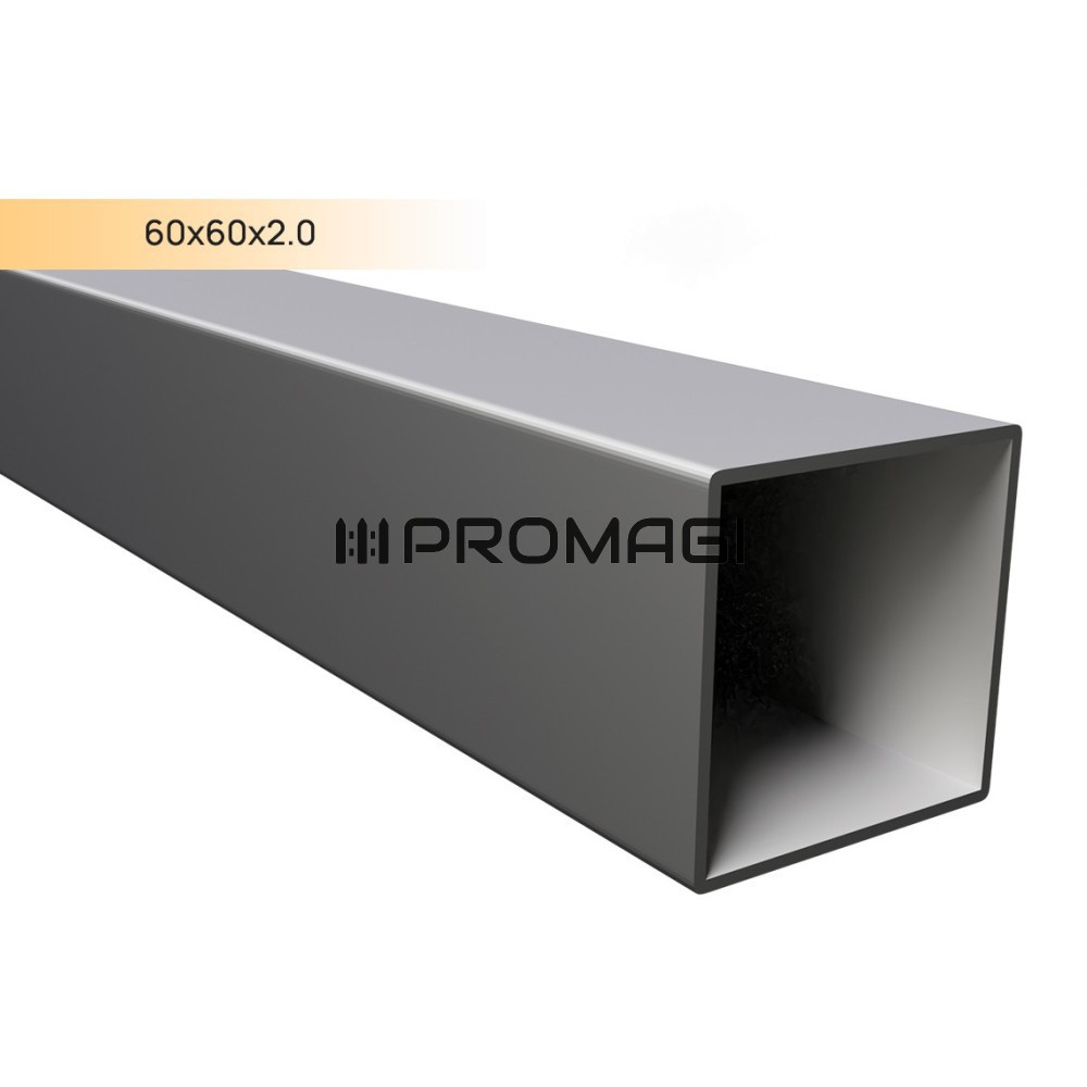 Stačiakampis vamzdis 60x60x2.0 mm CINK DX51D 7,2m