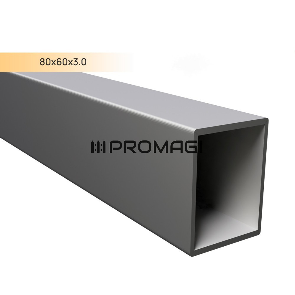 Stačiakampis vamzdis 80x60x3 mm CINK DX51D 7,2m