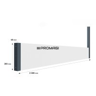 Surenkamas tvoros pamatas 300x2500 lygus