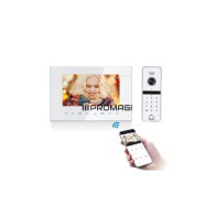 [užsakoma]  Vaizdo telefonspynės komplektas VID-714Wi-Fi+VID-D3Code (W)
