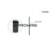60x60x1.5 H2000 stulpas cinkuotas RAL 7016