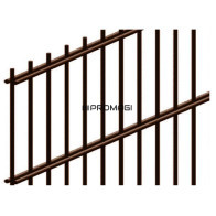 2D segmentai RAL8017 L2500mm H1430mm 8/6/8mm