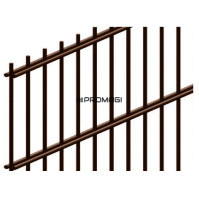 2D segmentai RAL8017 L2500mm H2230mm 8/6/8mm