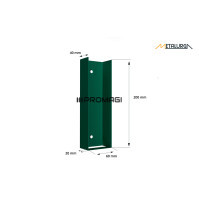 Pamato laikiklis RAL6005 ŽALIAS BLIZGUS U60X200 metalinis